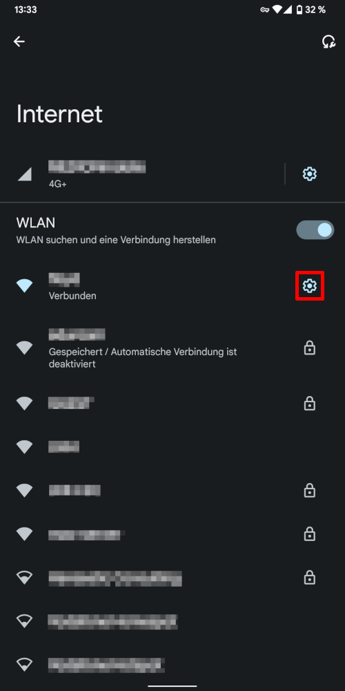 Screenshot: Internet