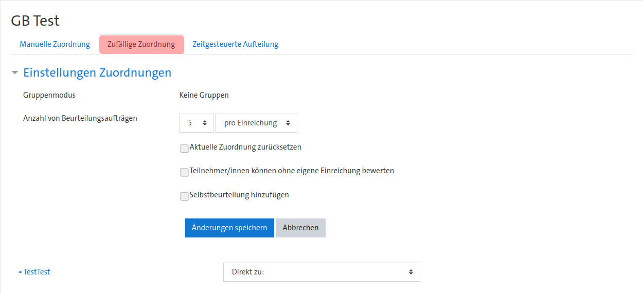 Zufällige Zuordnung