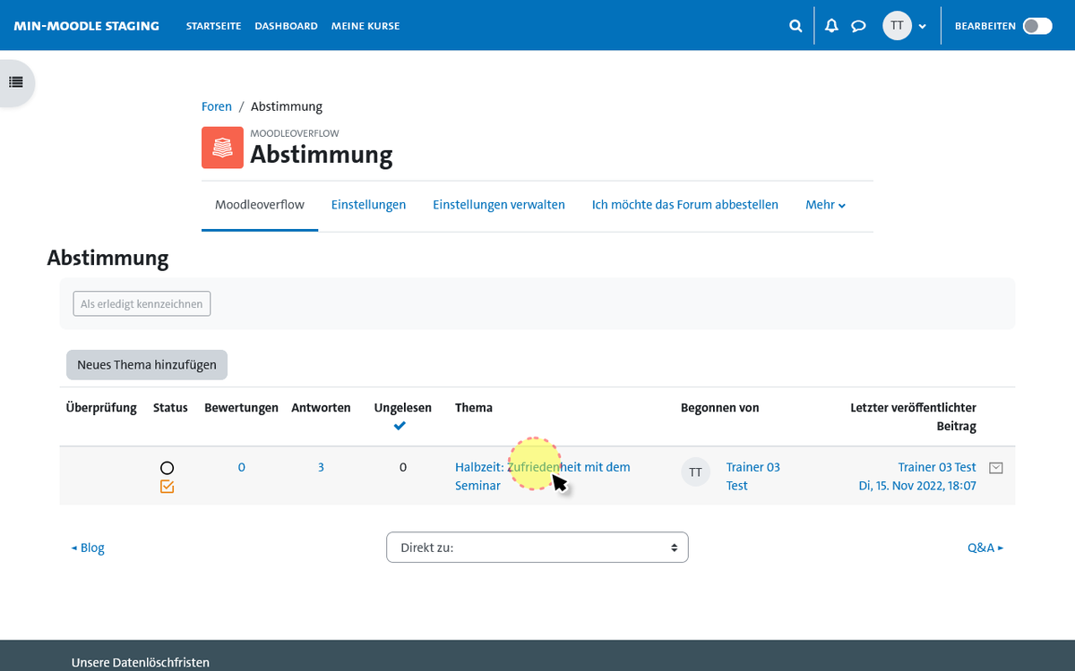 Beitrag bearbeiten