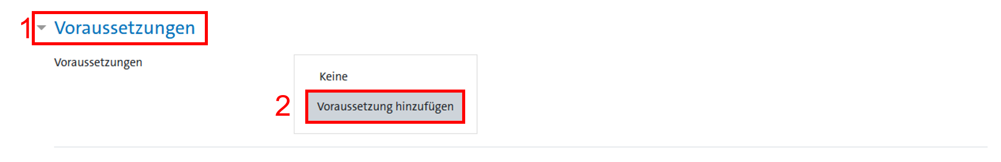 Abb.2: Voraussetzung hinzufügen