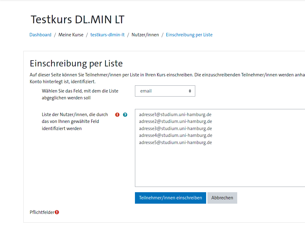 Abb.1: Liste hineinkopieren