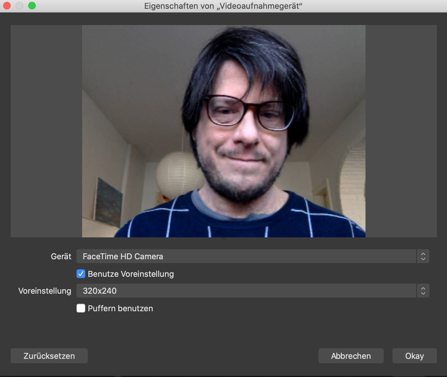 Auswahl Webcam