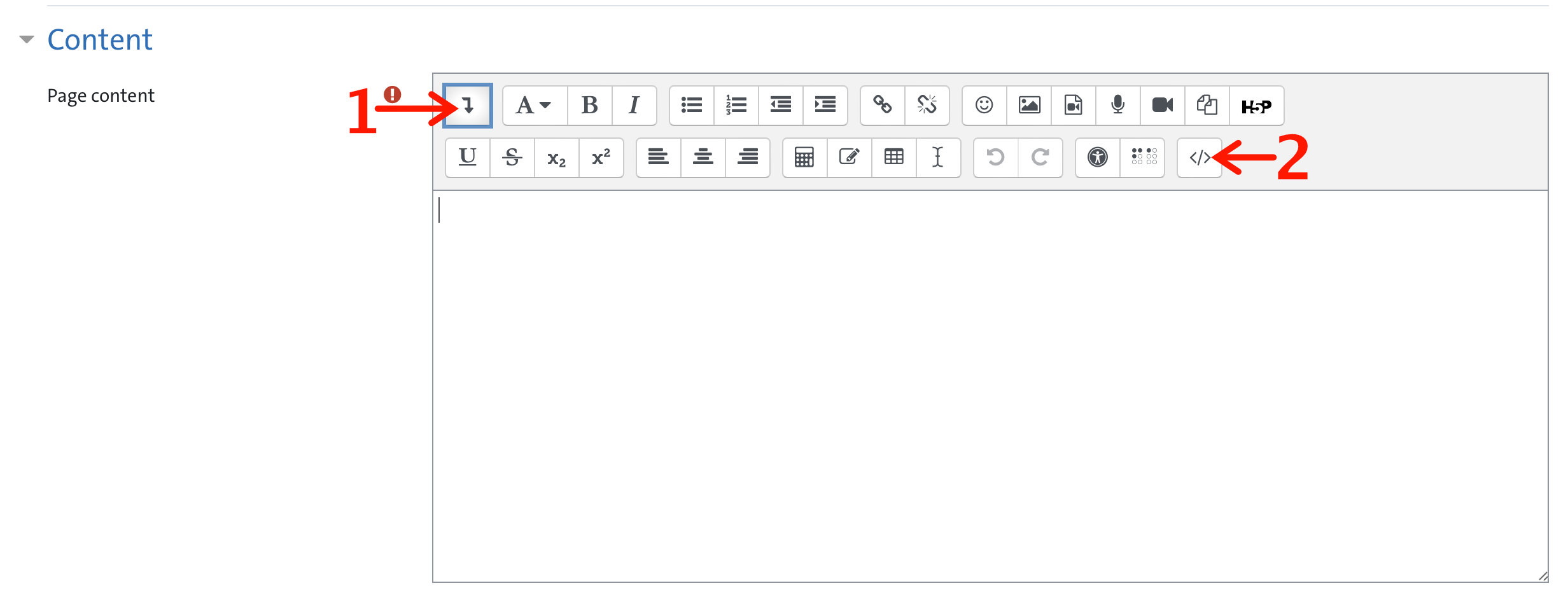 Fig.26: Moodle HTML Editor