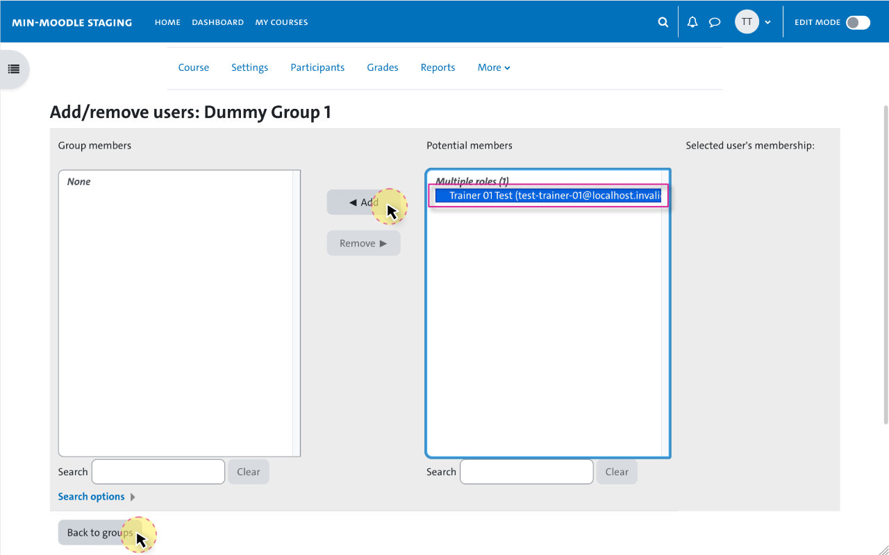 Assign participants to a group 2